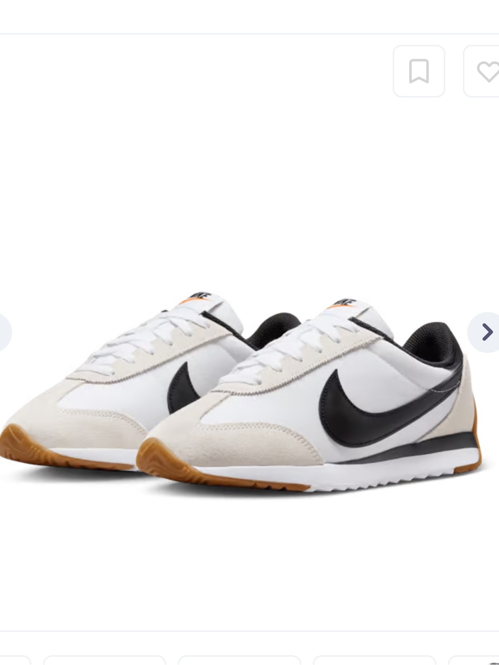 Nike Pacific Low Sneakers in White, Black & Gumsole